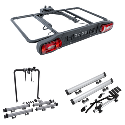 Inter Pack Re-Cargo Anhängerkupplungsplattform + Adapter für den Transport von 3 Fahrrädern