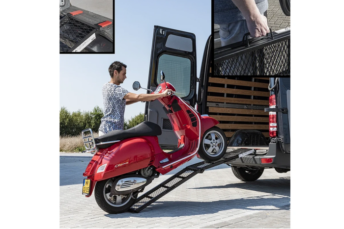 ProPlus 390094 klappbare Auffahrrampen aus Stahl für Anhänger, 203 cm, 680 kg, 2er-Set