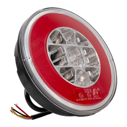 TT TECHNOLOGY TT.12008 Glo-Trac LED-Rücklicht im Hamburger-Design, 3 Funktionen, universell