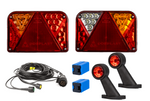 Rückleuchten-set: DOBPLAST DPT35 LED-Rückleuchten + FRISTOM FT-009 LED-Seitenmarkierungsleuchten + MANTES 4,5 m 7-poliger Kabelbaum