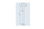 Feste Halterung mit Klemme WINTERHOFF RSR48-700+KLE48 150 kg 48 mm 700 mm
