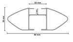 Dachträger G3 Pacific Aero 64.230-68.034 Aluminium