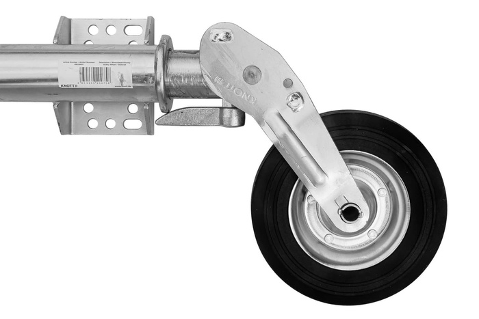 KNOTT ATK60 automatisches Stützrad mit Griff 250 kg 60 mm 785–1020 mm