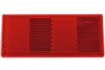 Roter Reflektor 90x40 mm mit Klebeband