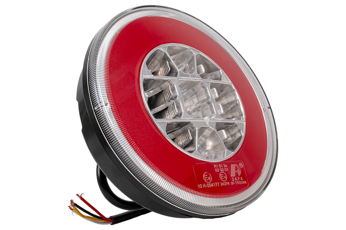 TT TECHNOLOGY TT.12008 Glo-Trac LED-Rücklicht im Hamburger-Design, 3 Funktionen, universell
