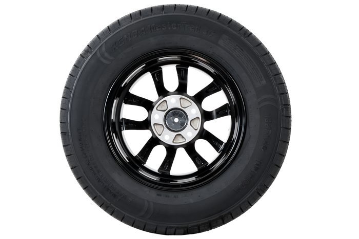 Verstärktes Rad für Anhänger REIFEN KENDA 185/80 R14C 104/102N ALU FELGE STARCO poliert 5.5Jx14"H2 5x112 ET:30