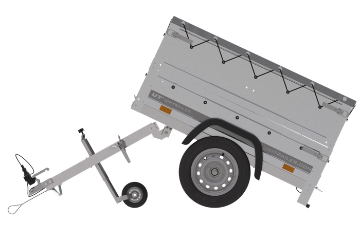 Neu Anhänger GARDEN TRAILER 150 KIPP mit zusätzlichen Bordwänden, Stützrad und Flachplane