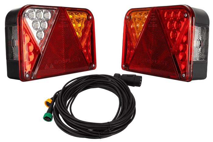 DOBPLAST DPT35 LED-Rückleuchten + MANTES 7m 7-PIN-Kabelbaum