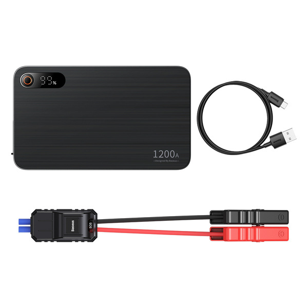 Power Bank Starter BASEUS Super Energy Pro+ Jump Starter 12V 12000mAh 1200A + USB-Ladegerät