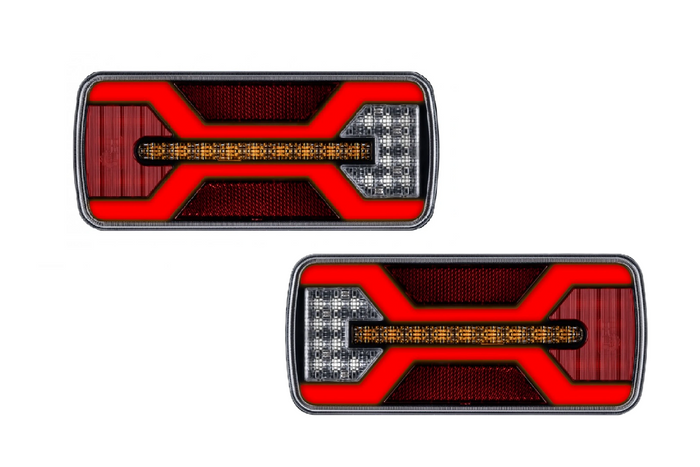 Lampy tylne KAMAR X-SPIDER L2430+L2431 bajonet 5PIN 7 funkcji lewa+prawa