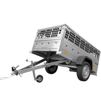 Pkw Planenanhänger GARDEN TRAILER 200 KIPP mit Laubgitteraufsatz, Stützrad, Flachplane